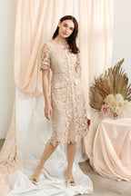 Anaelle Guipure-Lace Midi Dress