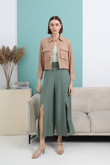 Pocket Collared Blouse