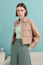 Pocket Collared Blouse