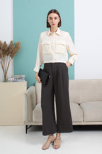 Pocket Collared Blouse