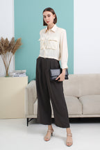 Pocket Collared Blouse