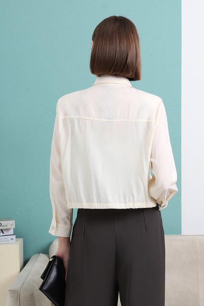 Pocket Collared Blouse