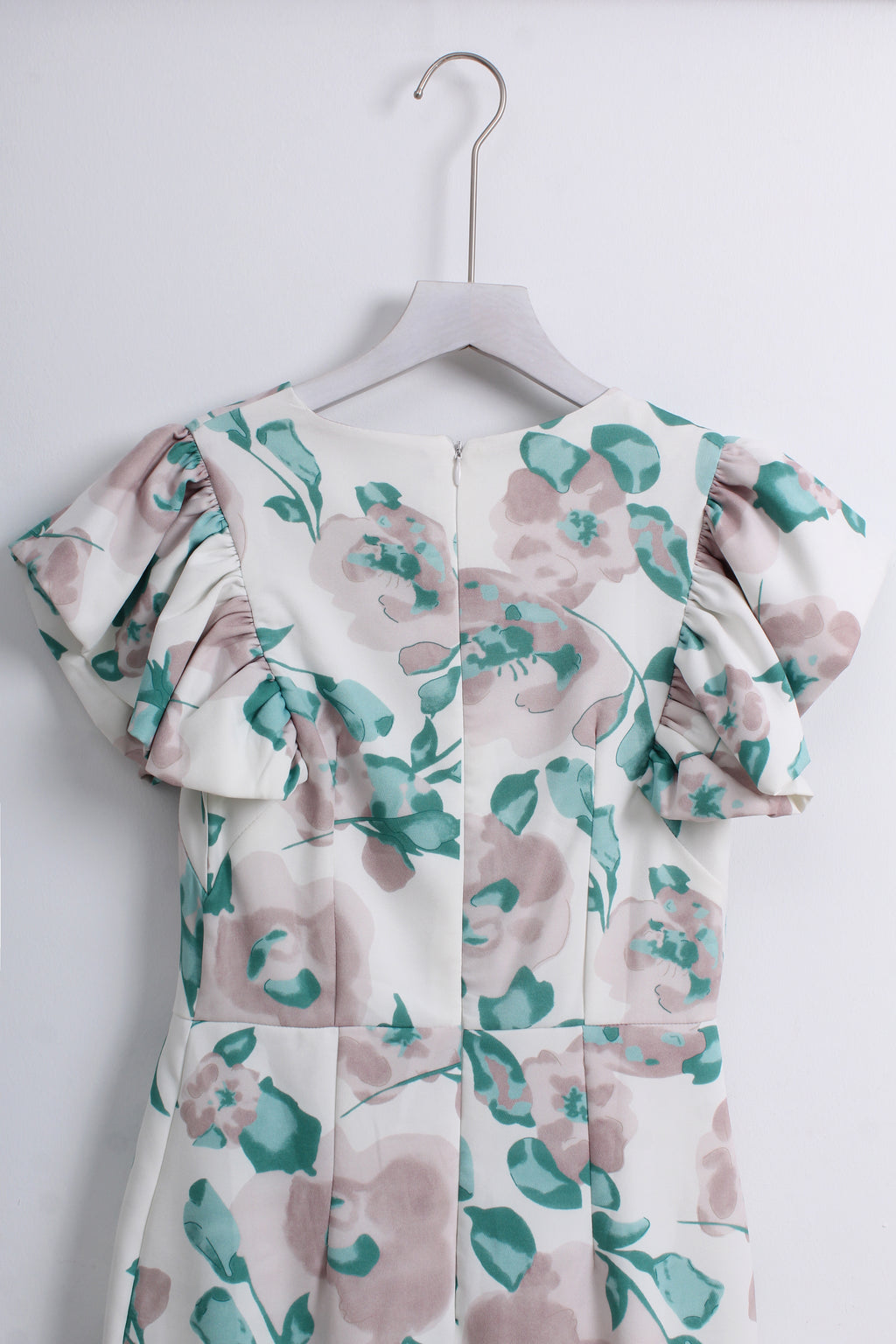 Floral Printed Ruffle Bodycon Dress