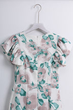 Floral Printed Ruffle Bodycon Dress