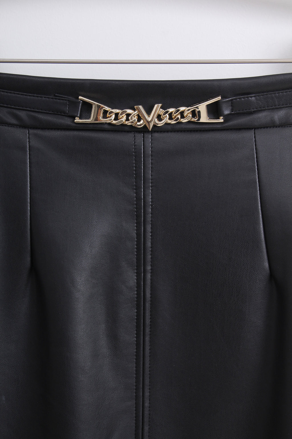 Faux Leather Skirt (FREE size)