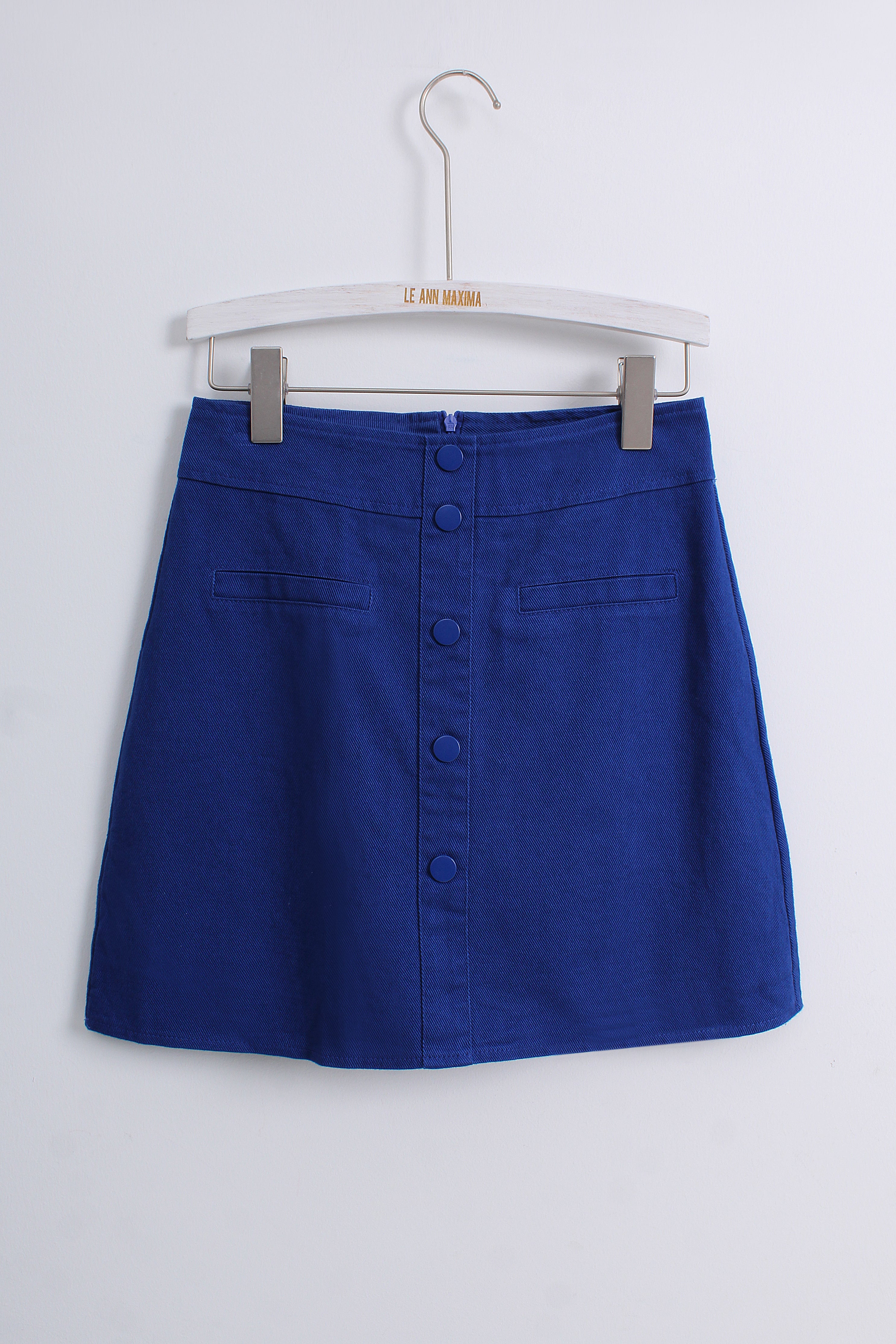 Royal Blue Mini Skirt (FREE size)