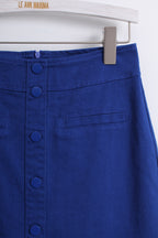 Royal Blue Mini Skirt (FREE size)
