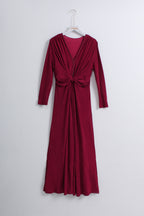 Wrap-style Evening Gown (L Size)