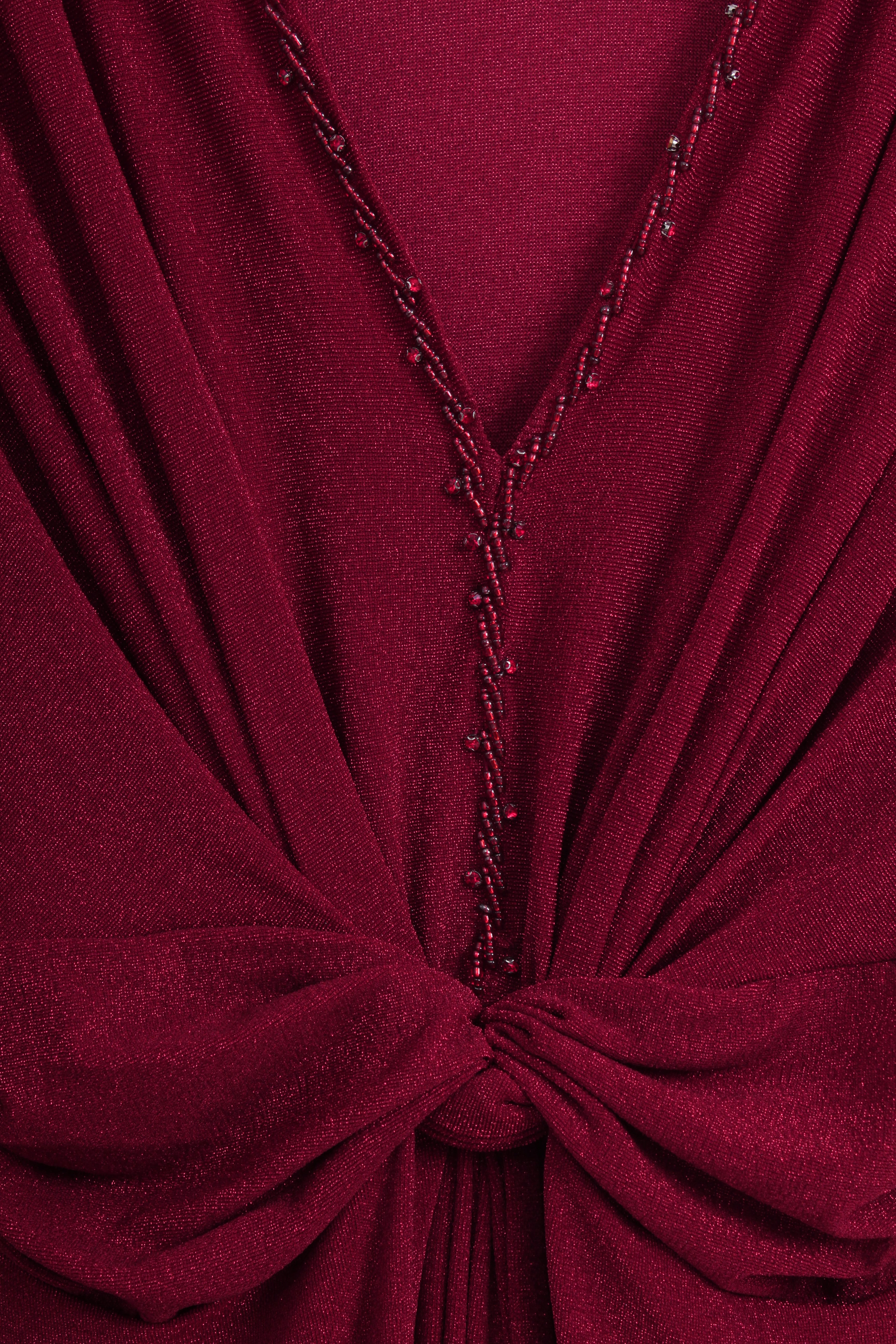 Wrap-style Evening Gown (L Size)
