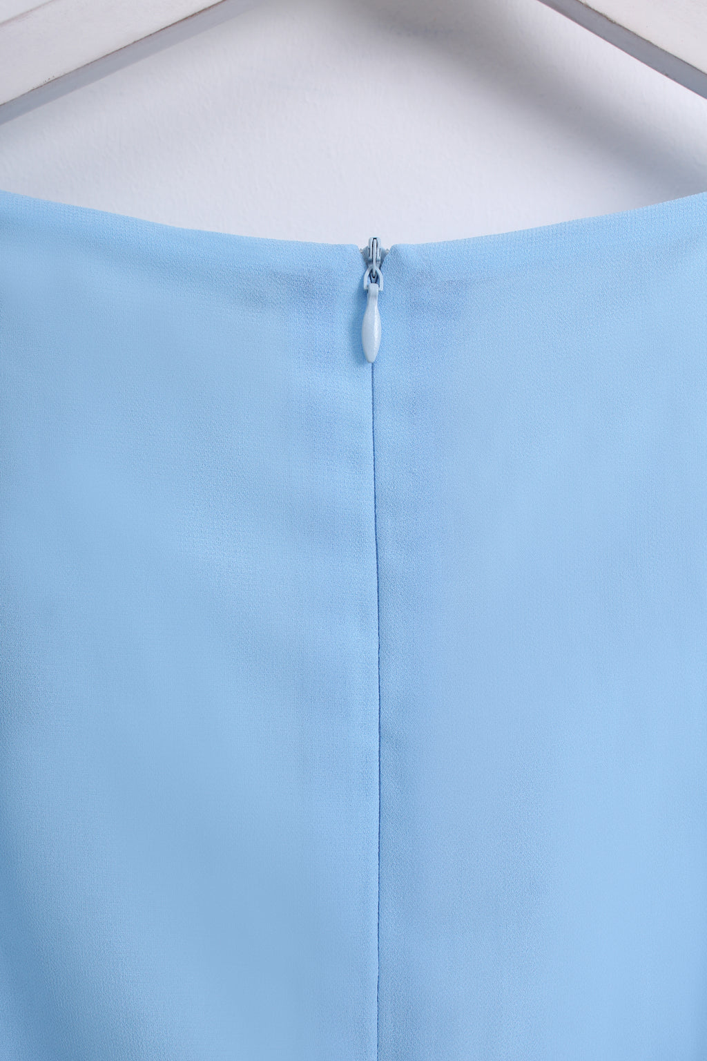 Light Blue High Low Pleated Dress