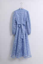 Floral Sequin Dress in Blue (XL size)