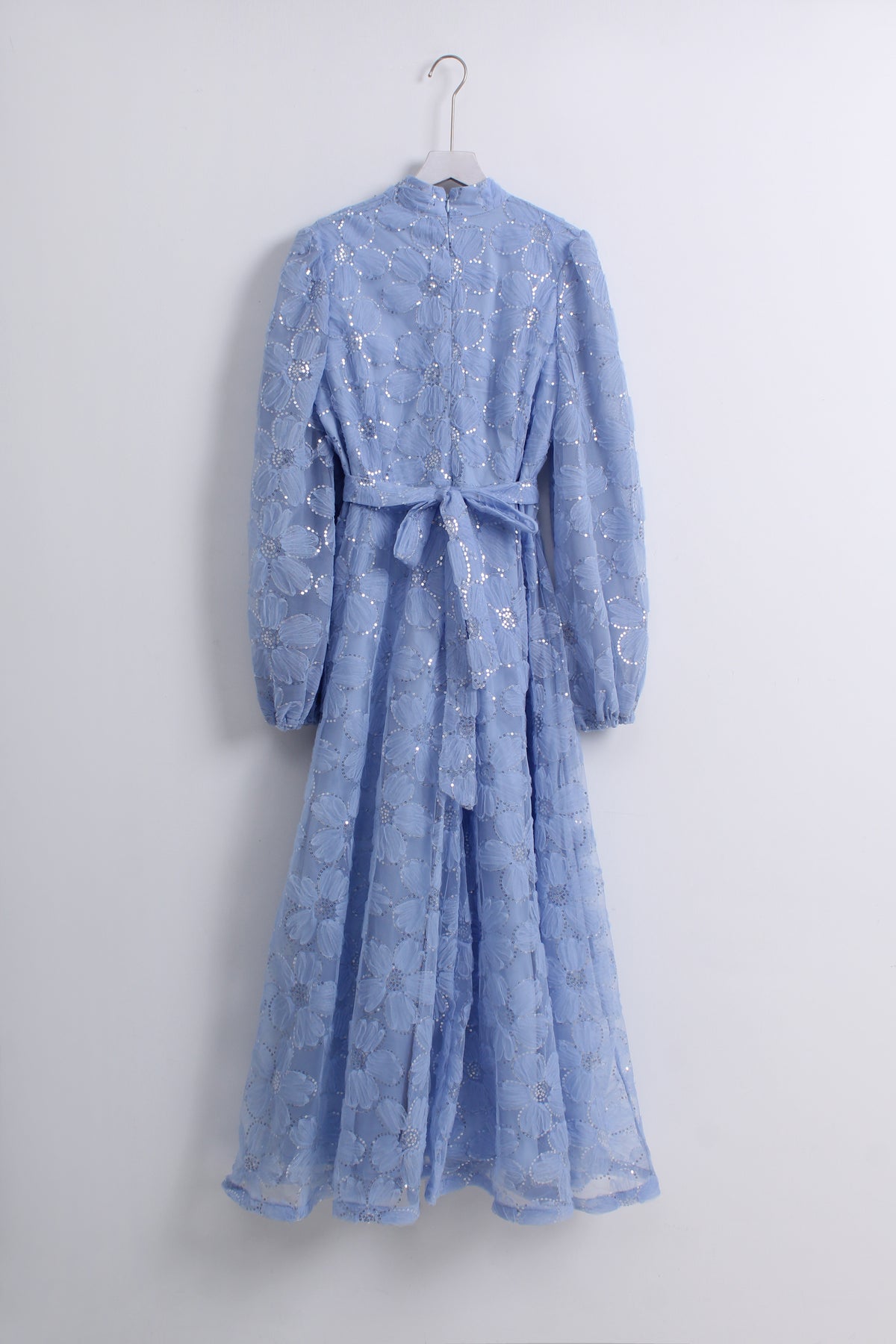 Floral Sequin Dress in Blue (XL size)