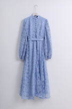 Floral Sequin Dress in Blue (XL size)