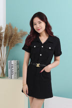 Suri Pocketed Mini Dress