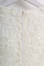 Lace Tulle Dress in White (M & L size)