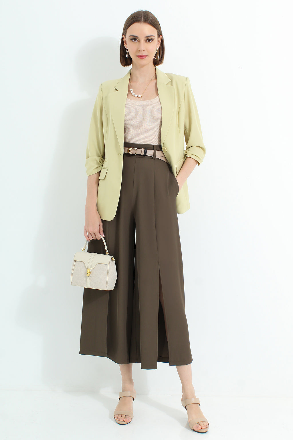Ayleth Front Slit Pants