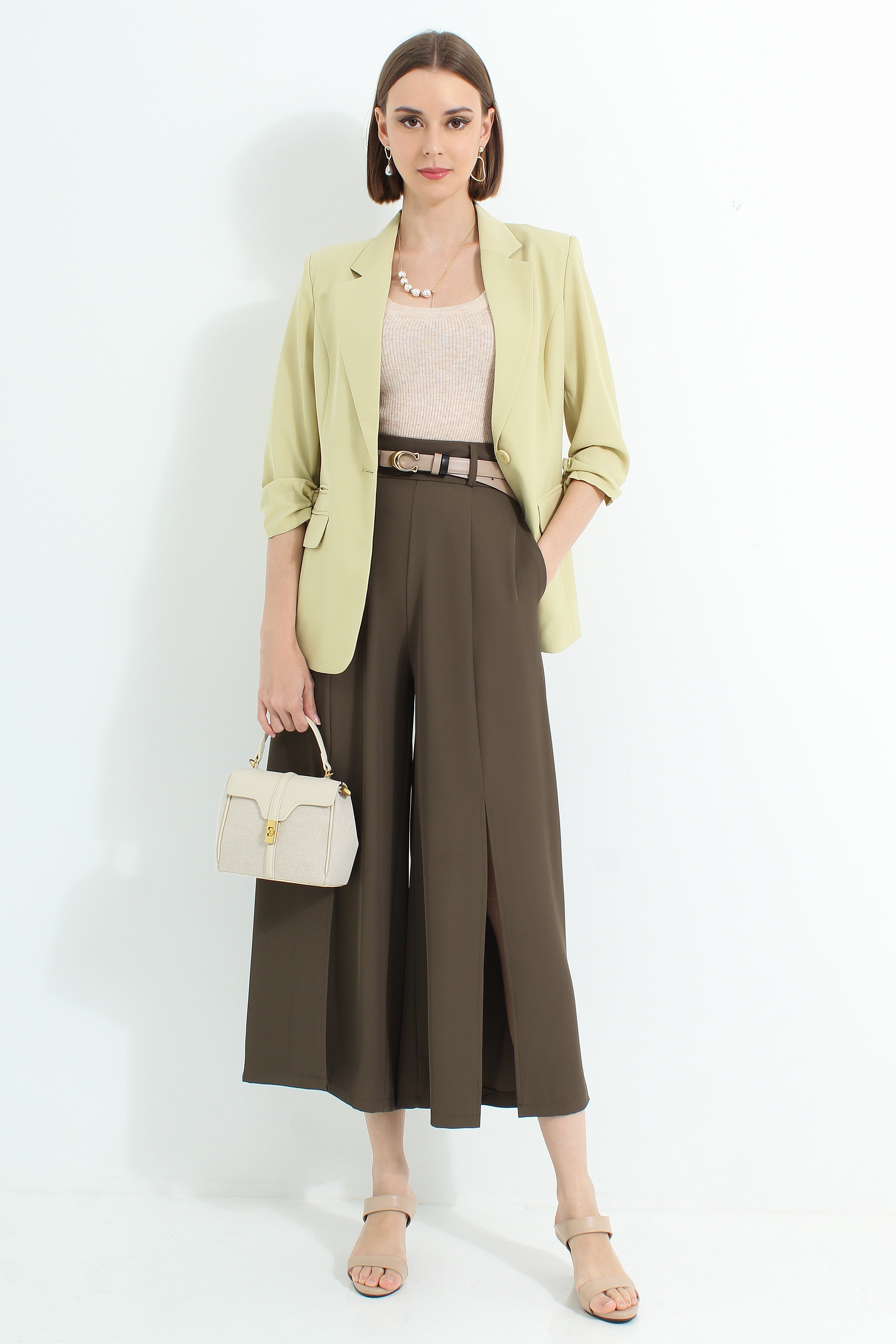 Ayleth Front Slit Pants