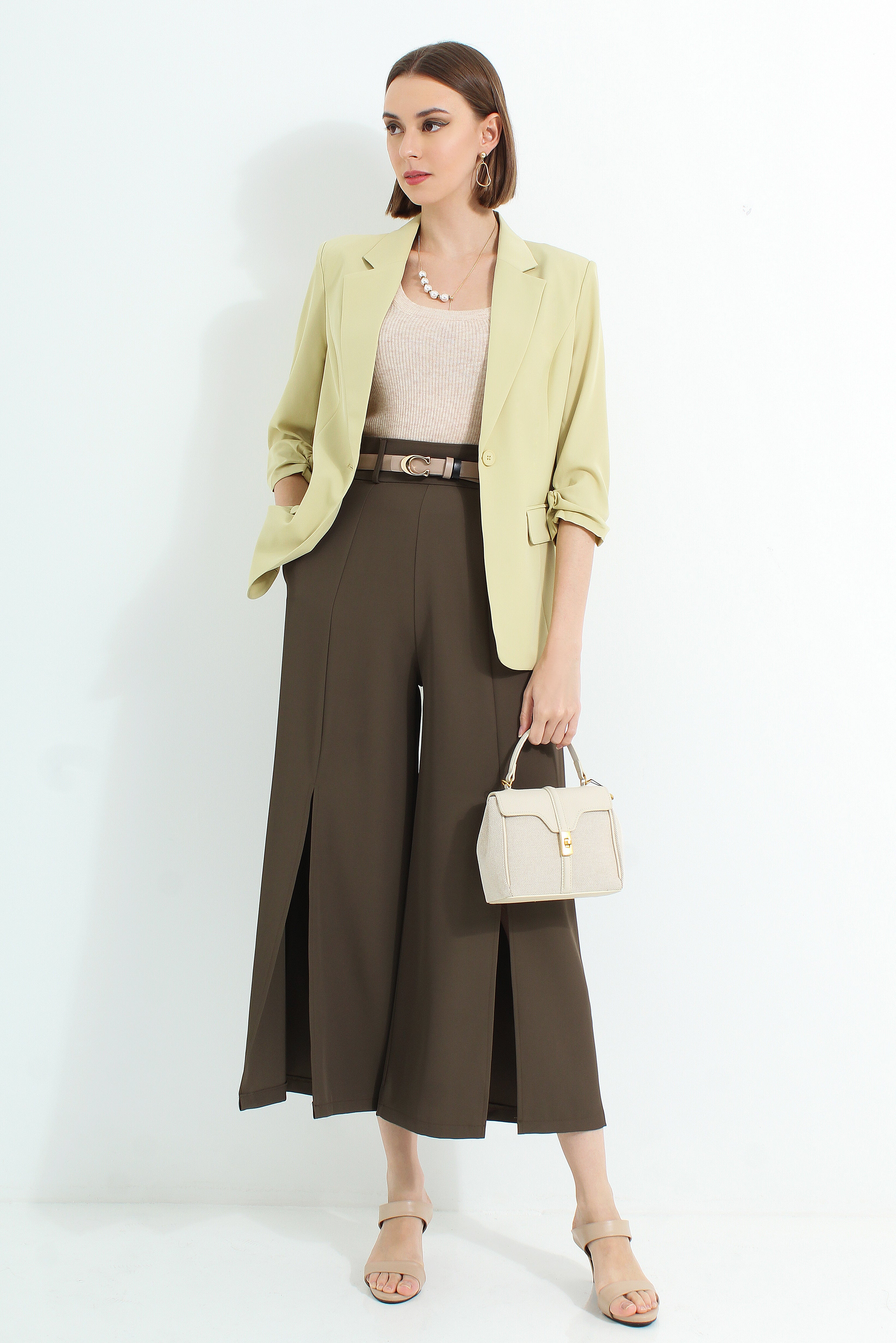 Ayleth Front Slit Pants