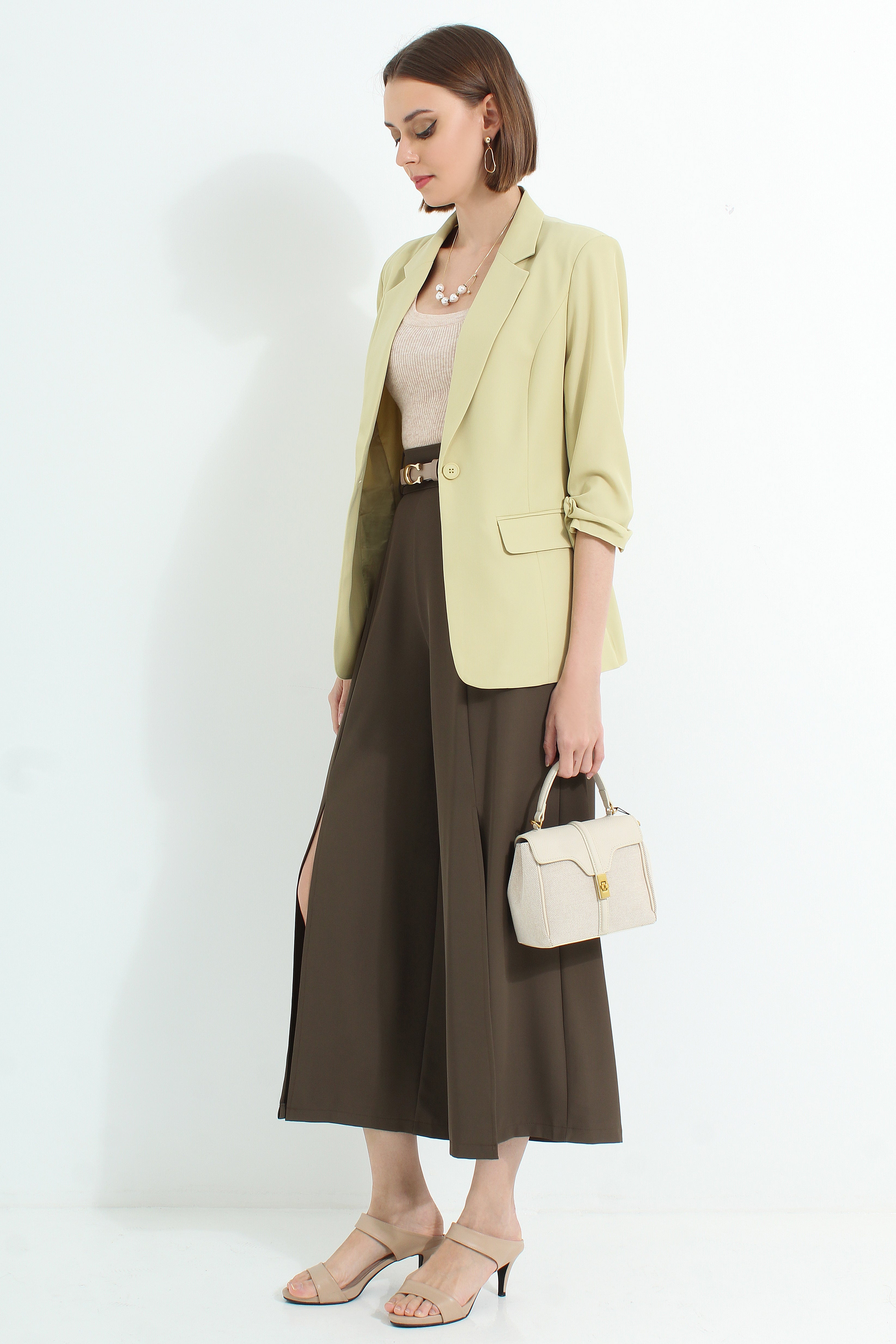 Ayleth Front Slit Pants