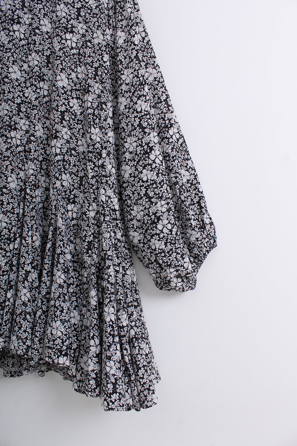 Floral Print Puff Sleeve Mini Dress