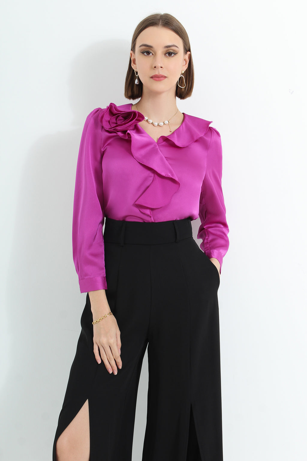 Ayleth Front Slit Pants