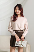 Long-sleeve Top with Pocket Detail