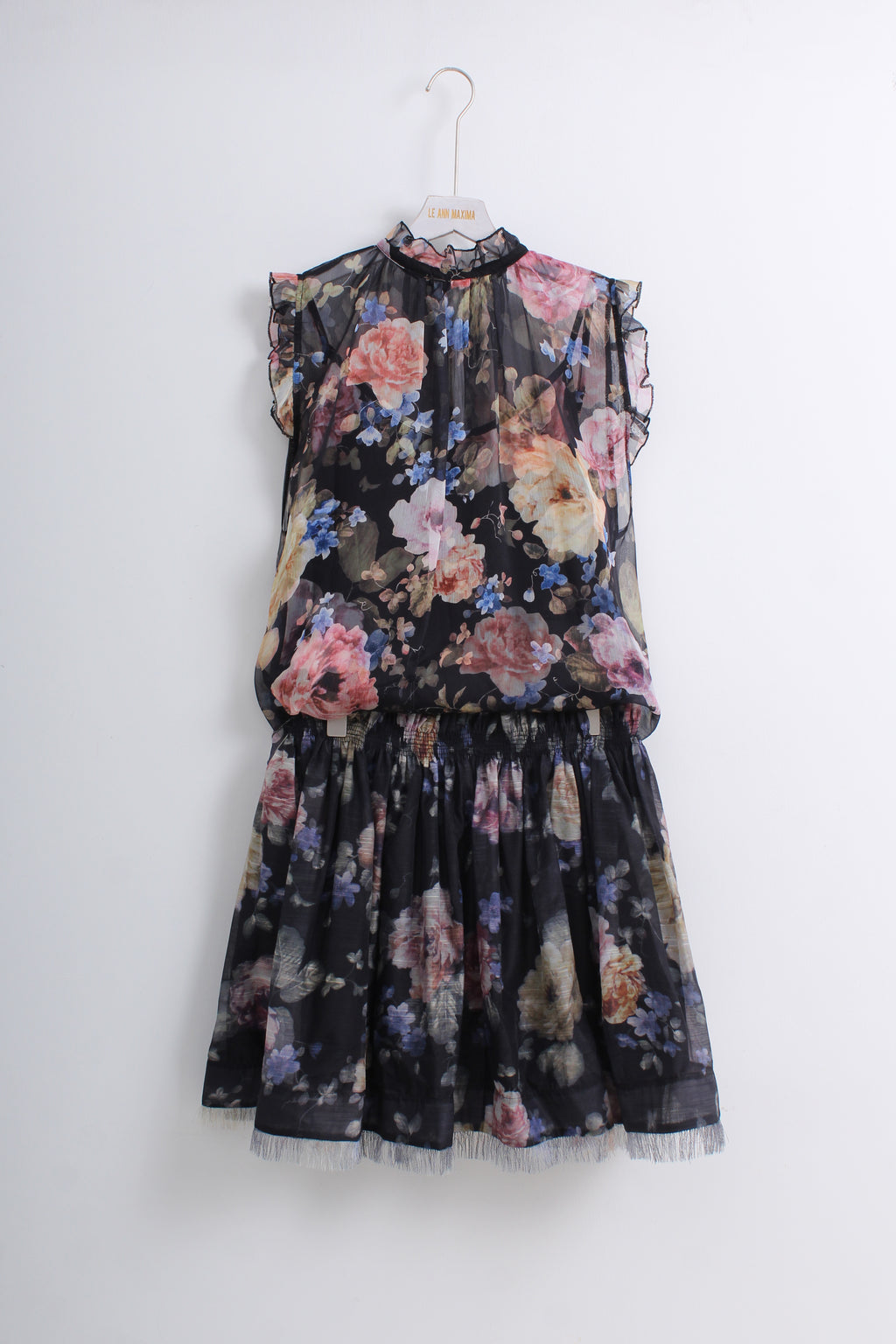 Floral Top & Flare Skirt (L size)