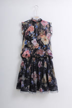 Floral Top & Flare Skirt (L size)