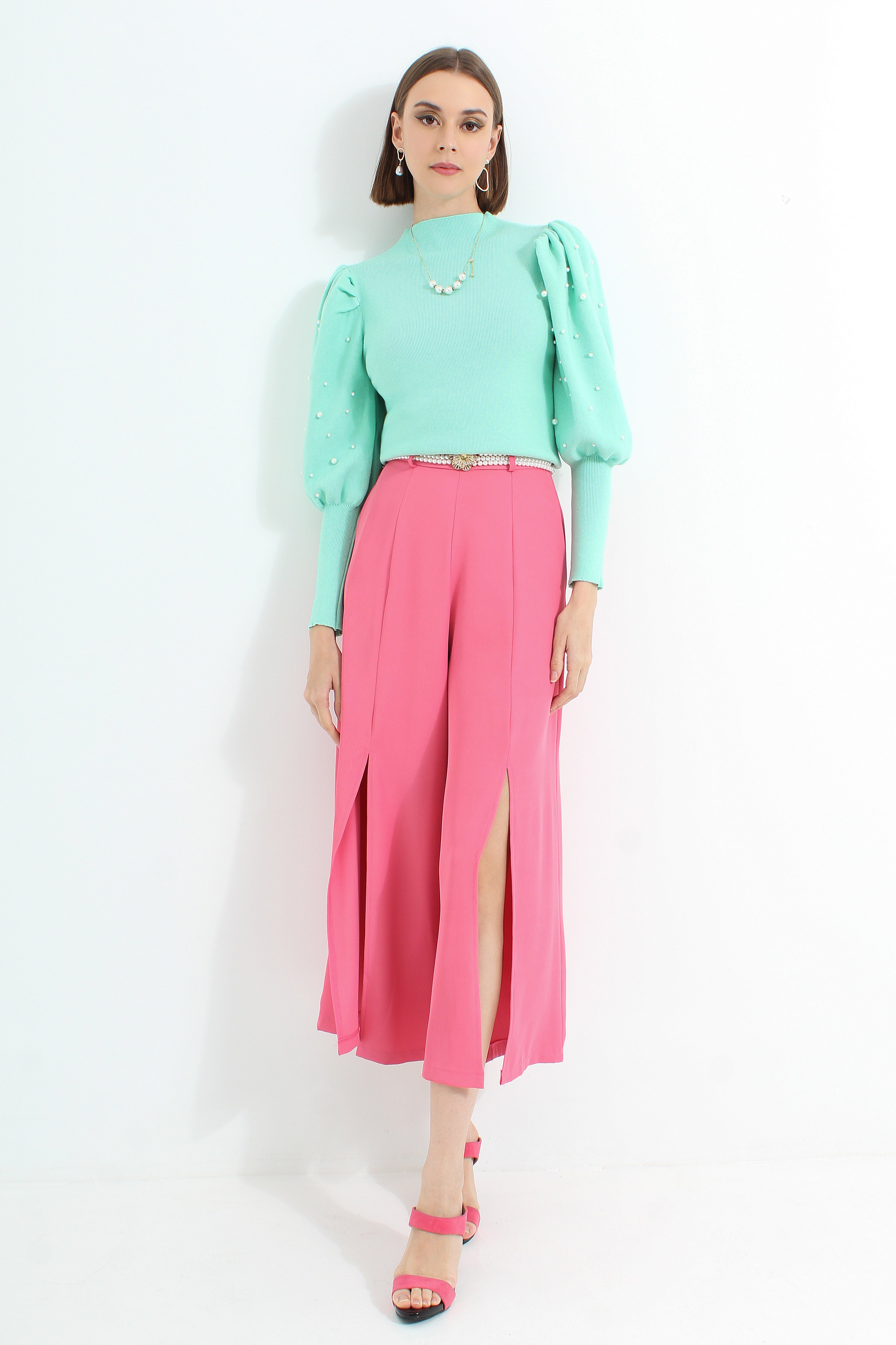 Ayleth Front Slit Pants