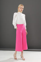 Lace Puff Sleeve Blouse