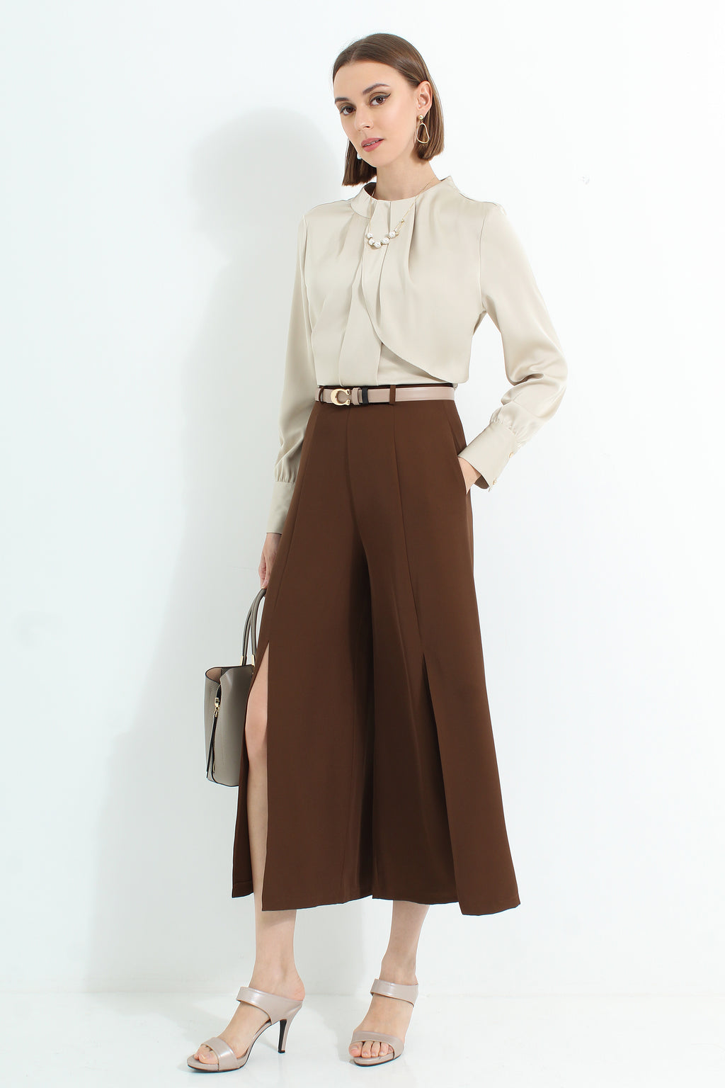 Ayleth Front Slit Pants