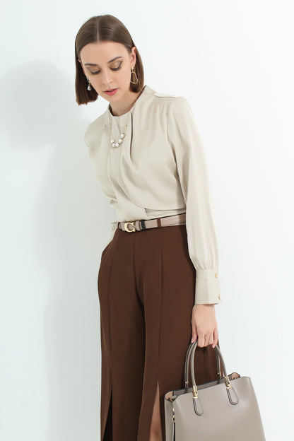 Ayleth Front Slit Pants