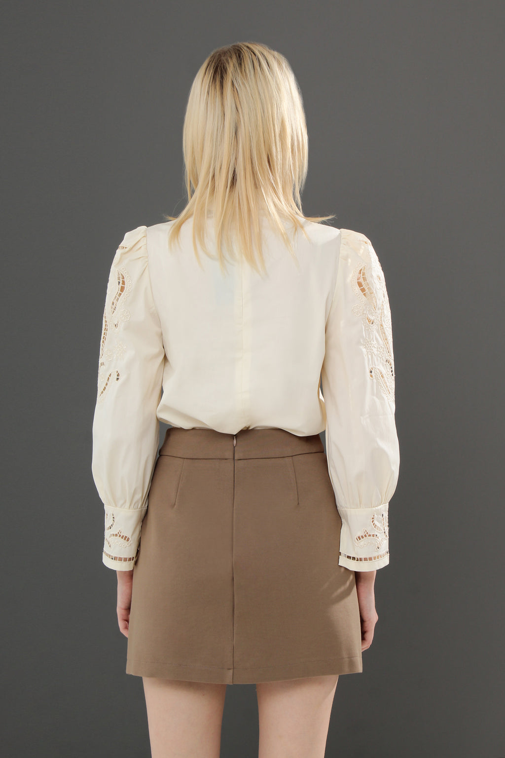 Lace Puff Sleeve Blouse