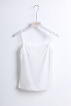 Lace Trimmed Top in White (XL size)