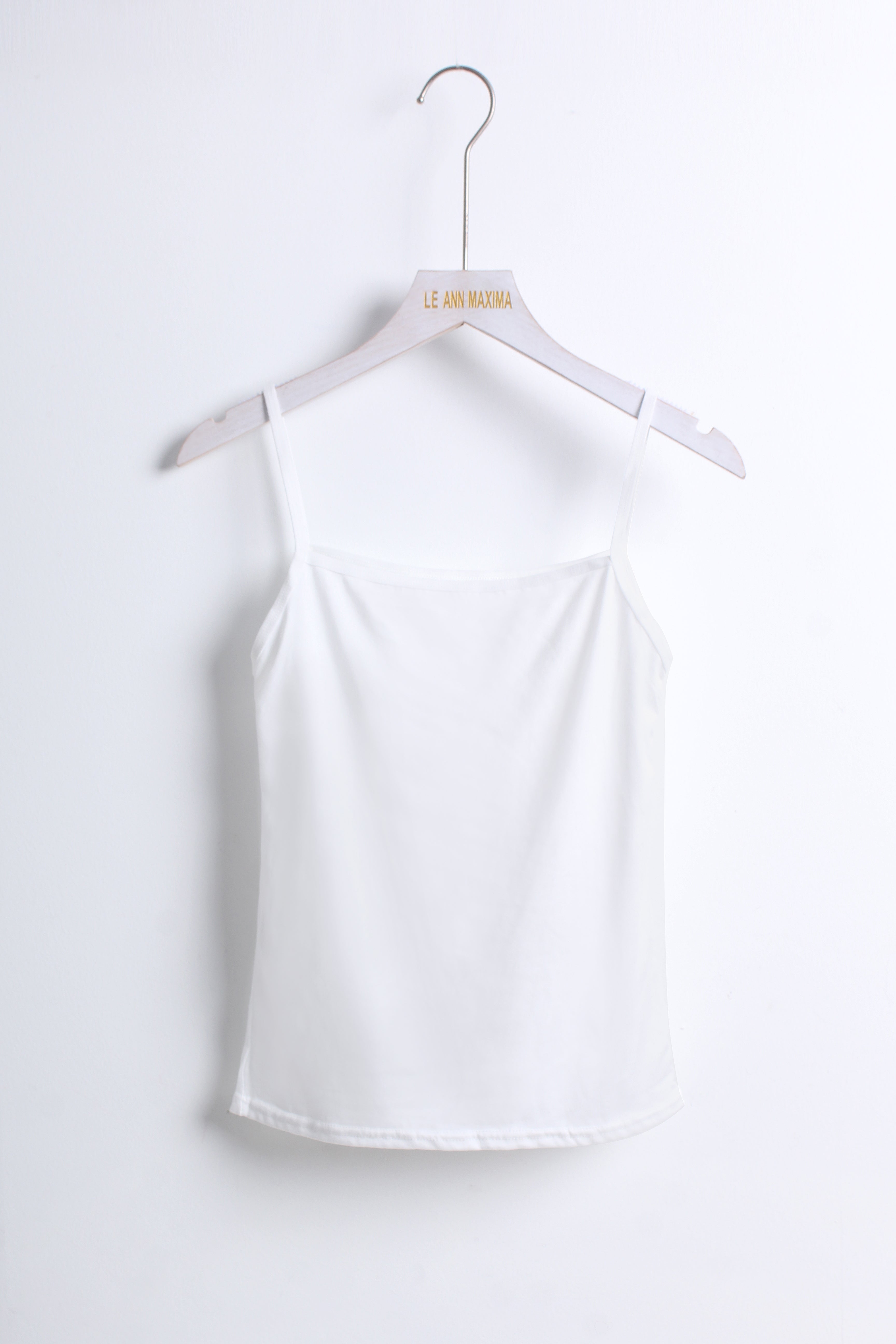 Lace Trimmed Top in White (XL size)