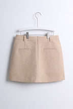 A-line Skirt in Grey & Khaki