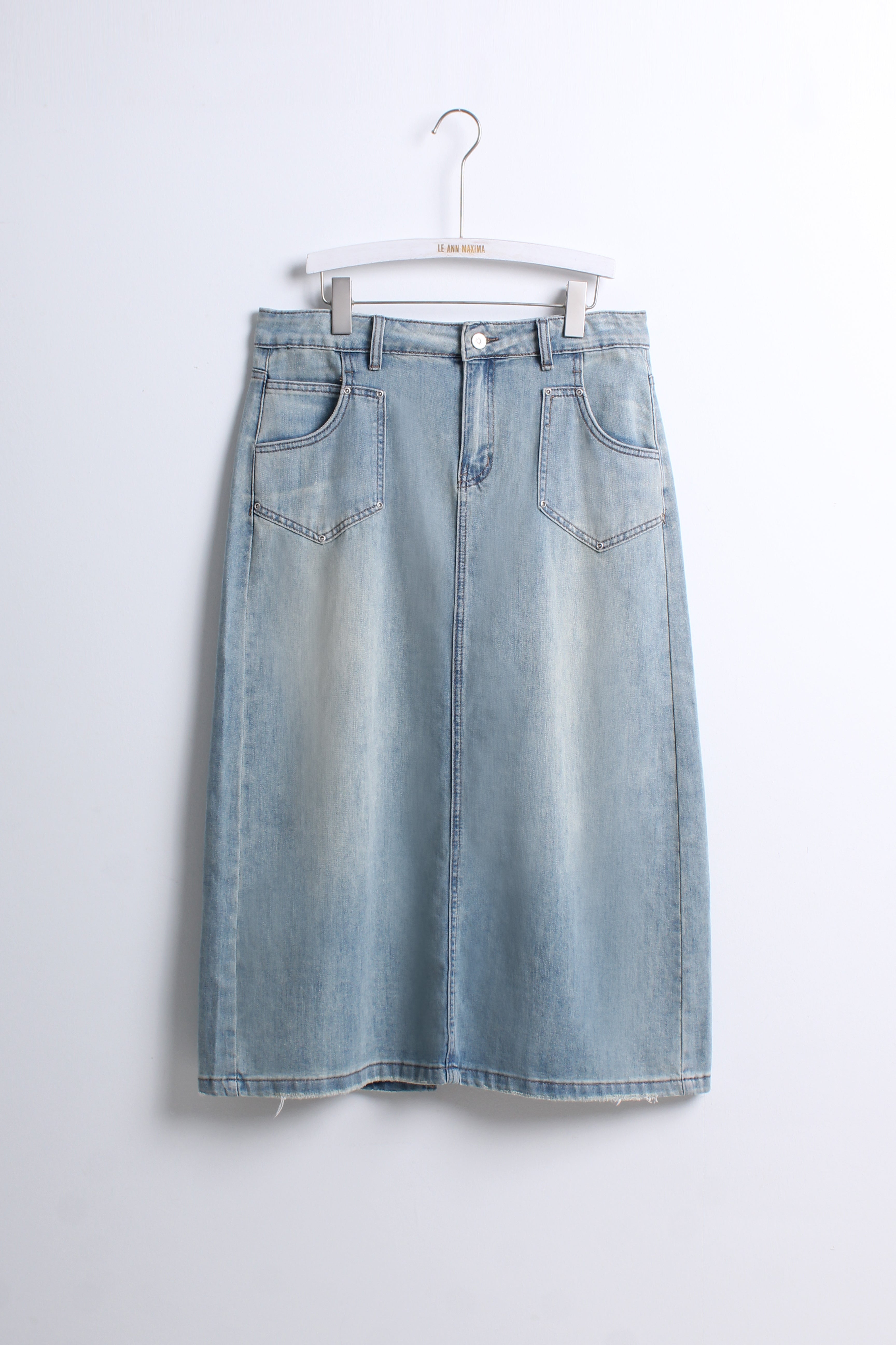 Denim Midi Skirt (3XL size)