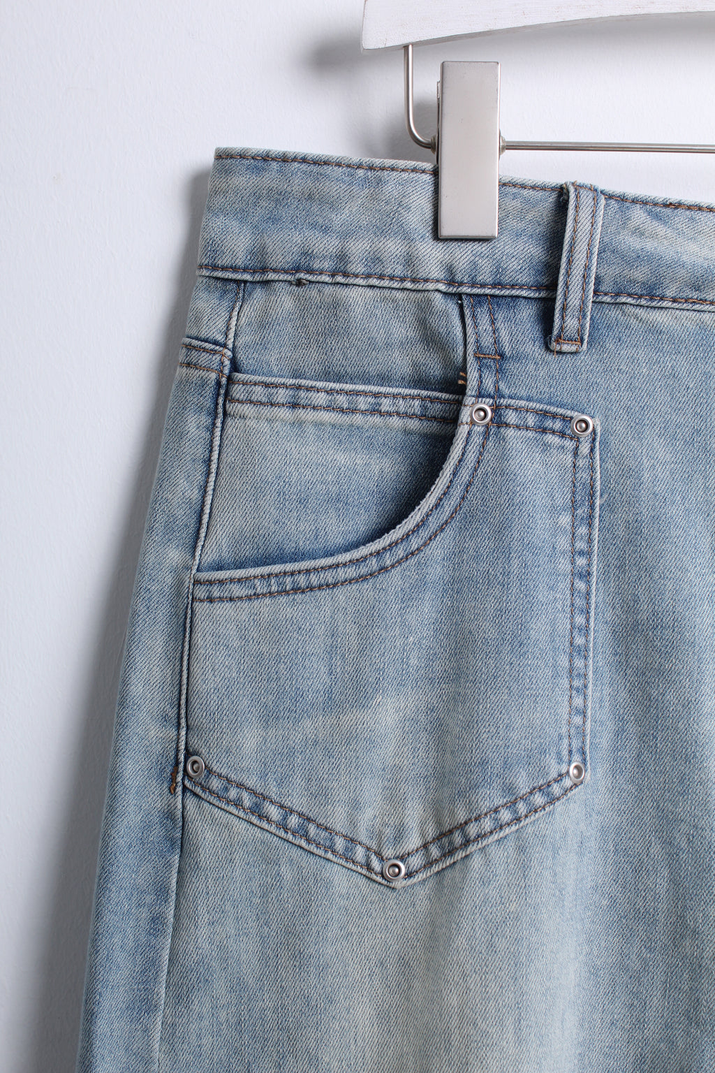 Denim Midi Skirt (3XL size)
