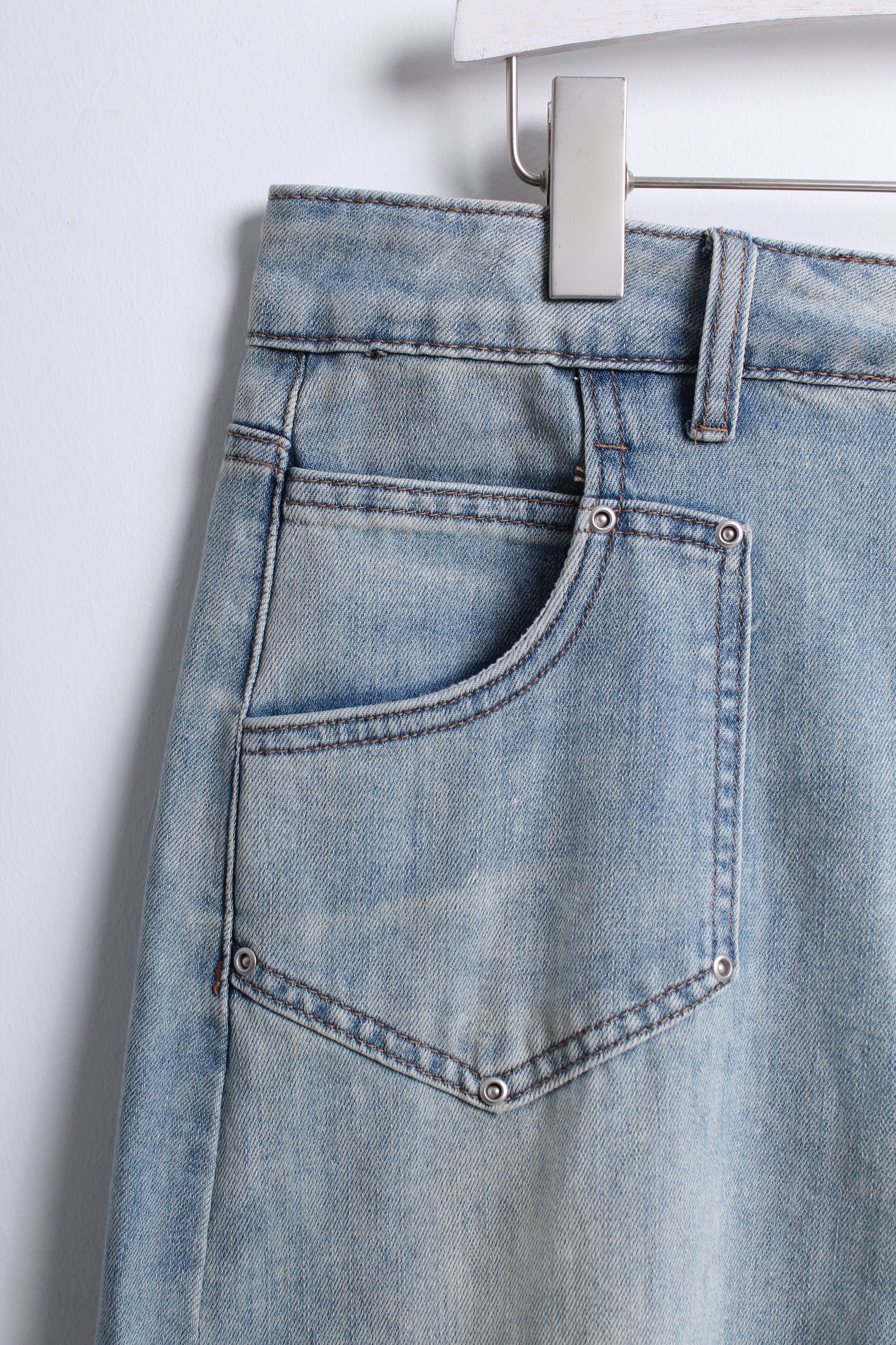 Denim Midi Skirt (3XL size)