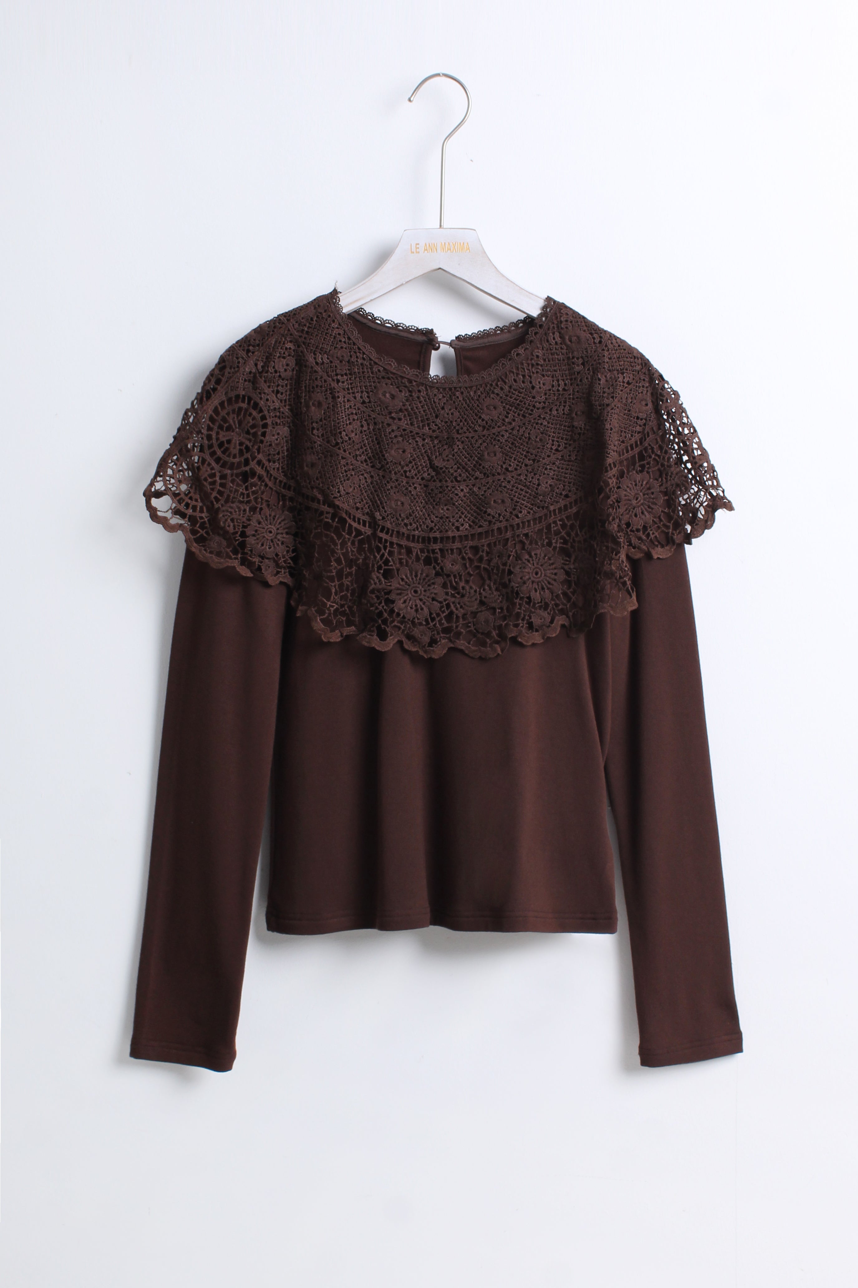 Lace Collared Top