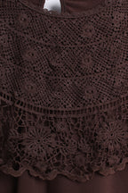 Lace Collared Top