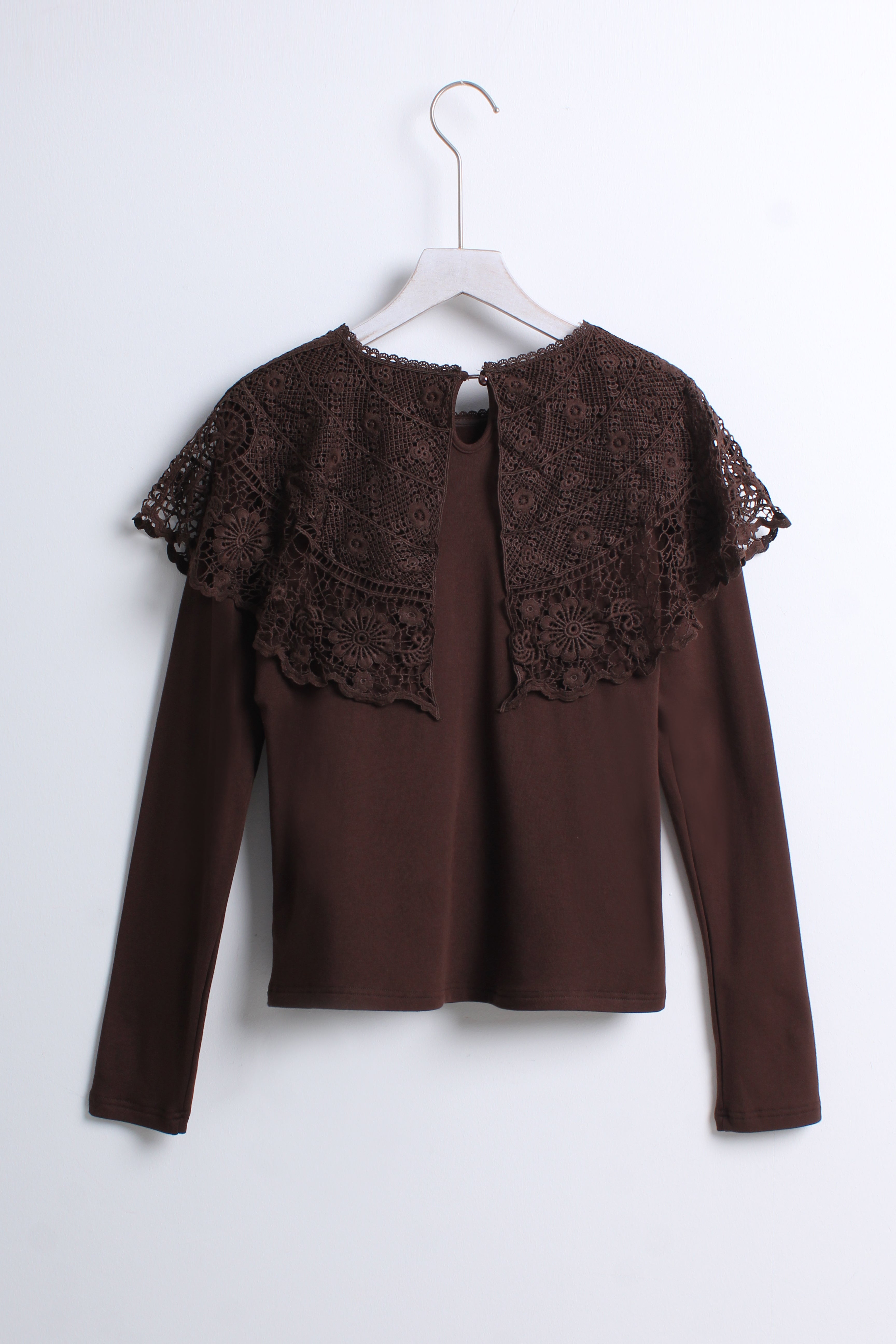 Lace Collared Top