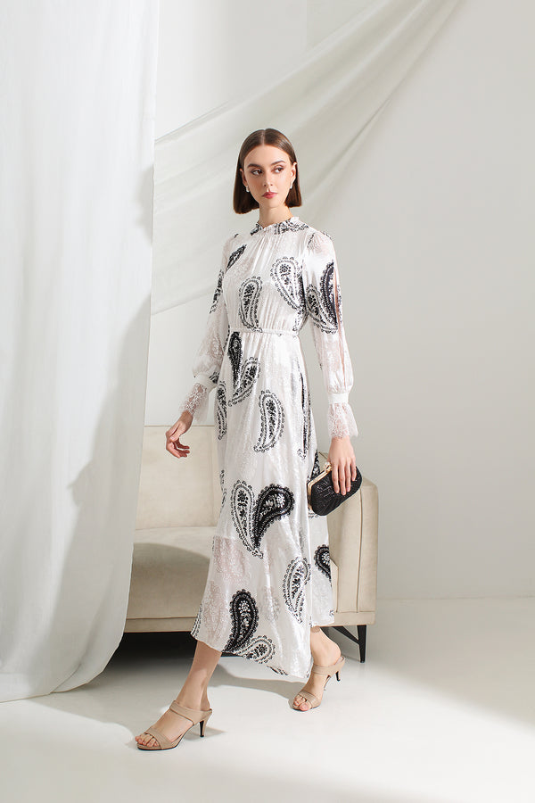 Aurelia Abstract Maxi Dress