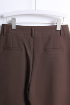High-waisted Trousers in Brown (Size XL)