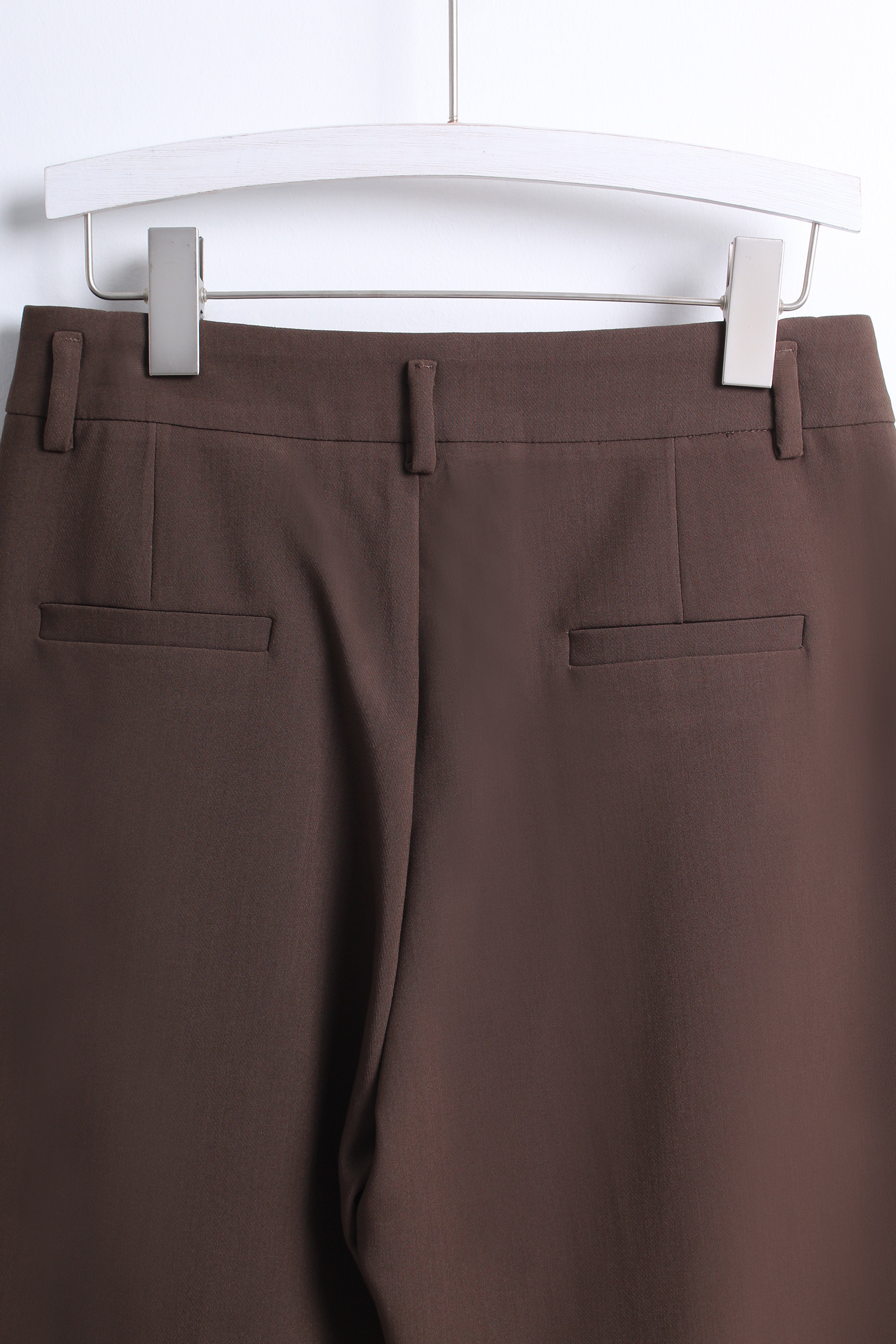 High-waisted Trousers in Brown (Size XL)