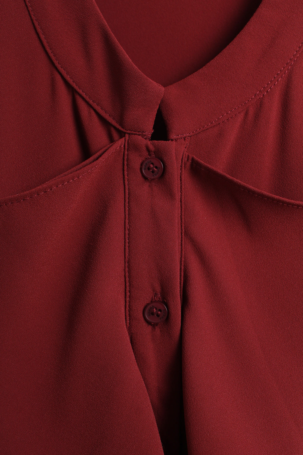 Ruffled Blouse in Burgundy (M size)