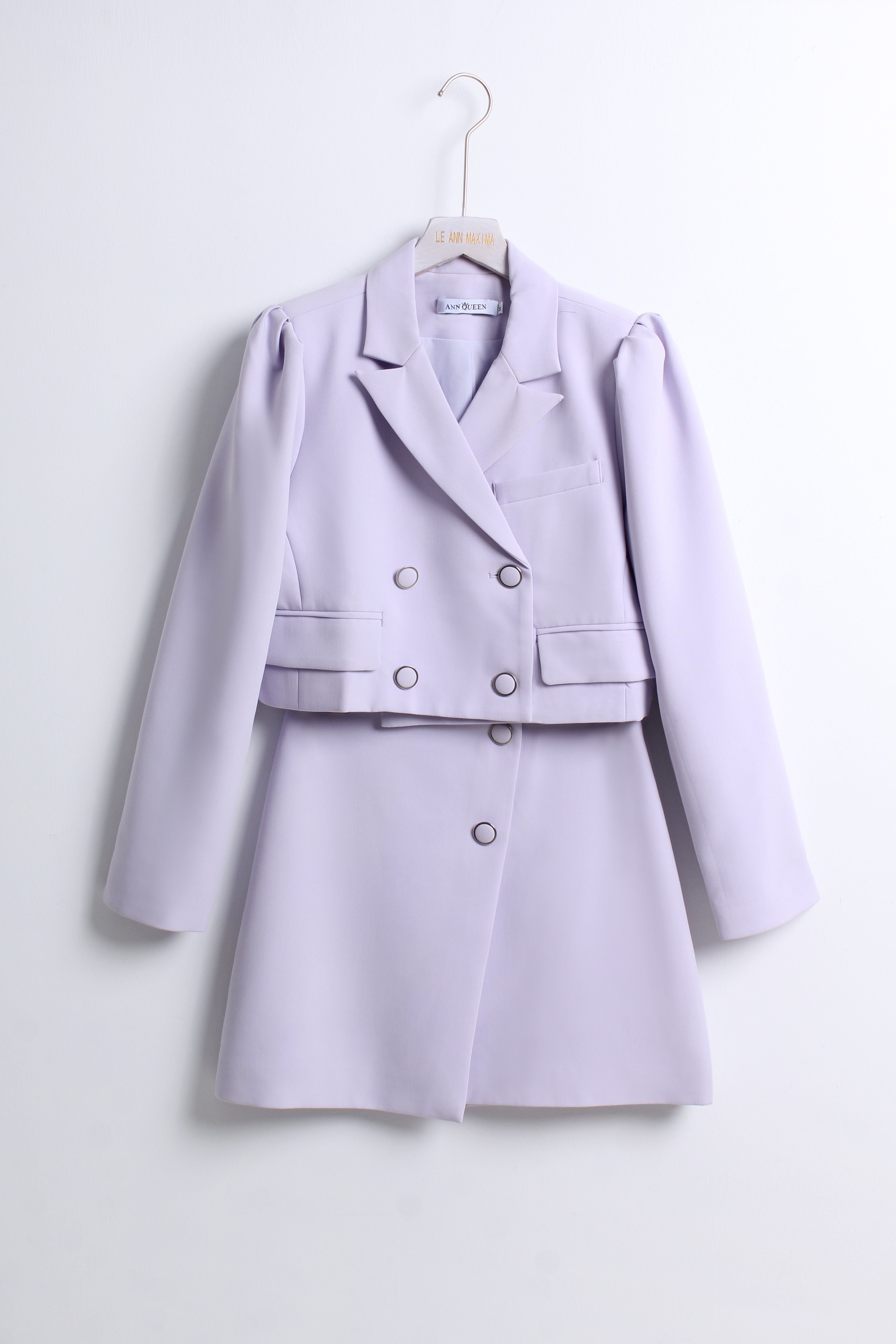 Cropped Blazer & Mini Skirt Set (M size)