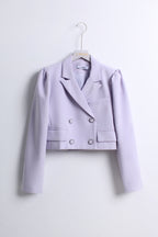 Cropped Blazer & Mini Skirt Set (M size)