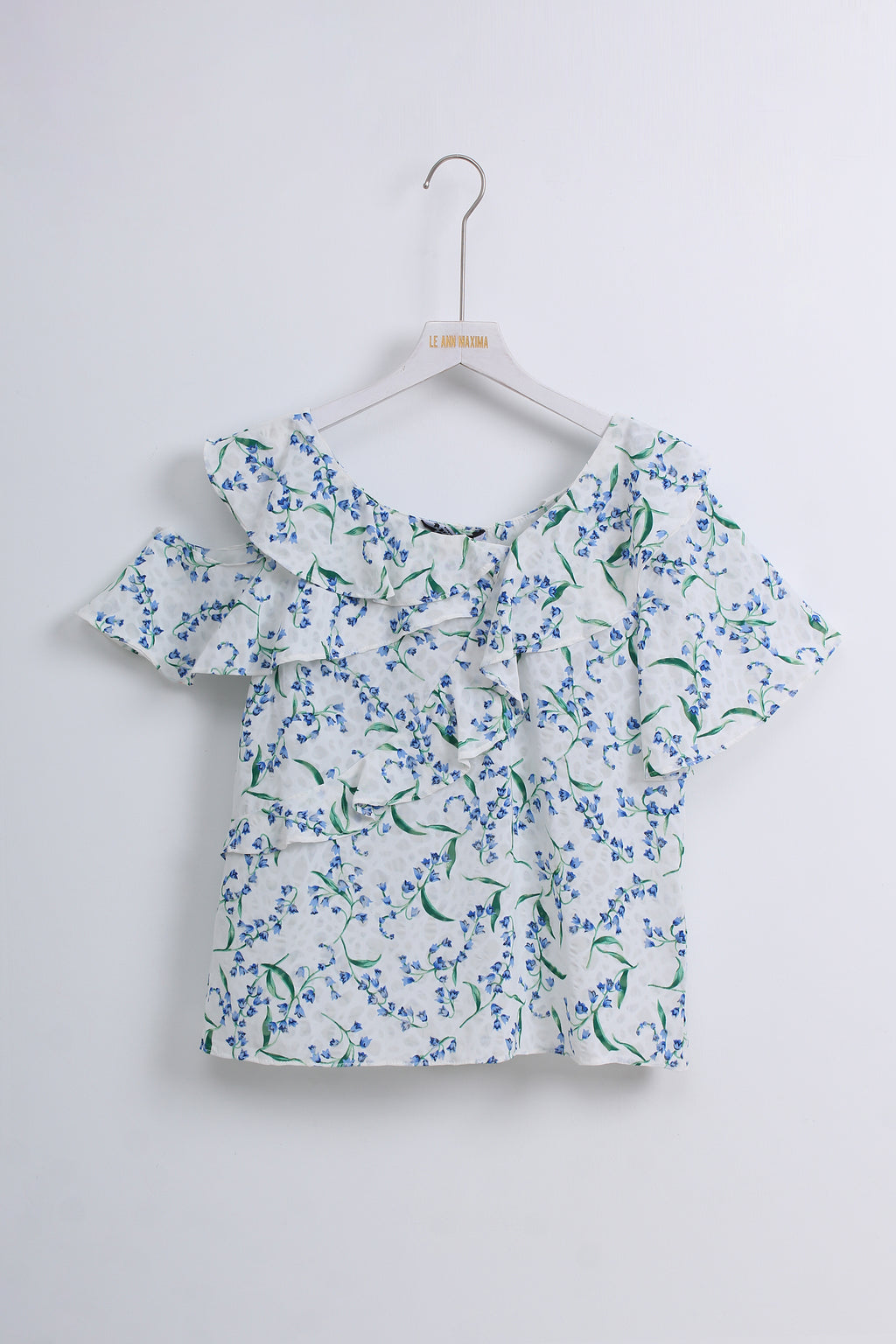 Floral Blouse in Blue (S size)