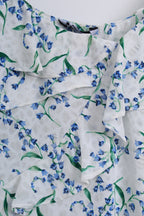 Floral Blouse in Blue (S size)
